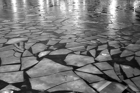 Ice on the River Moscow